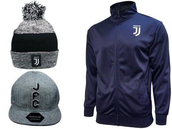 Icon Sports Juventus Soccer Jacket Beanie Cap 3 Items combo 12