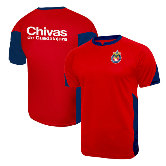 Icon Sports Men Chivas De Guadalajara Soccer Poly Shirt Jersey -06