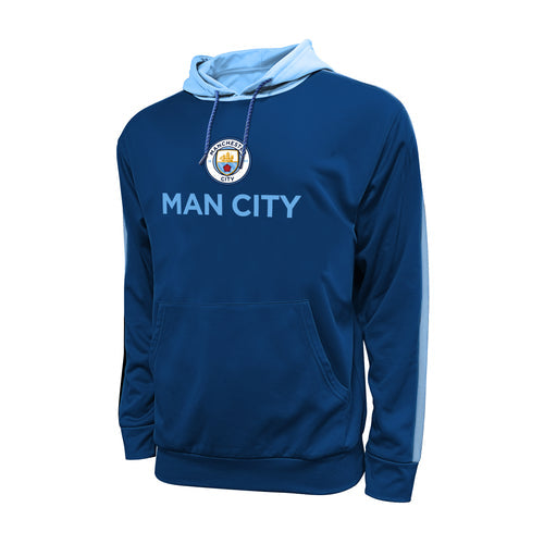 MANCHESTER CITY FC ADULT SIDE STEP PULLOVER HOODIE