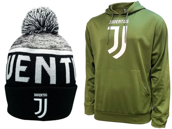 Icon Sports Juventus Soccer Hoodie and Beanie combo 62-2