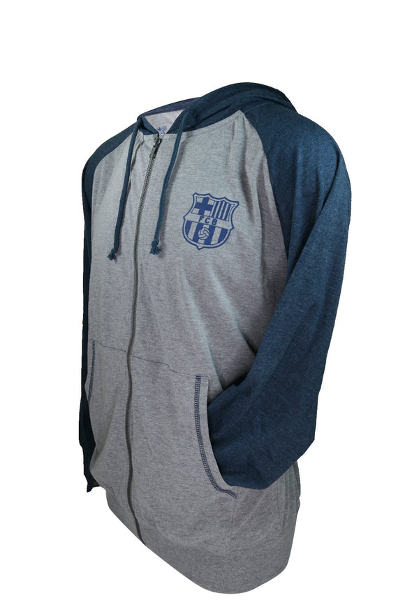 Icon Sports Group FC Barcelona Zipper Official Soccer Summer Hoodie 002