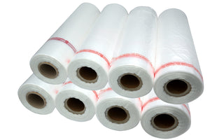 Tripact 11" x 17" HDPE Plastic Produce Bag Roll, Grocery Bag - 8 Roll (2720pcs)