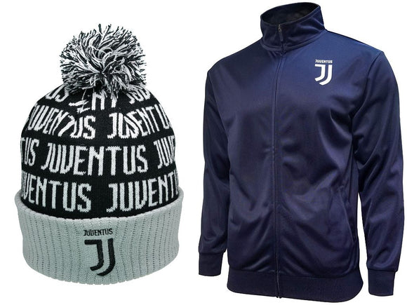 Icon Sports Juventus Soccer Jacket and Beanie combo 03
