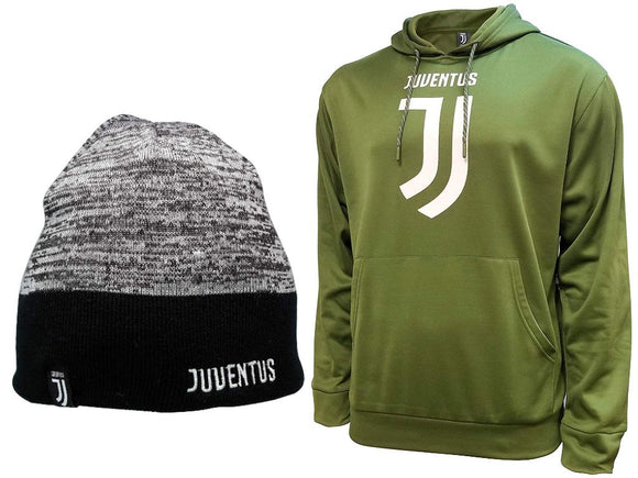 Icon Sports Juventus Soccer Hoodie and Beanie combo 62-1