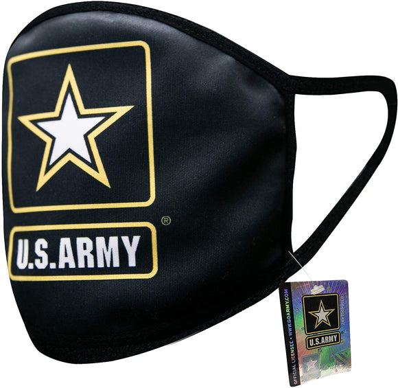 Icon Sports U.S. Army Military Officially Licensed Primary Logo Reusable Face Covering Cloth 01-9