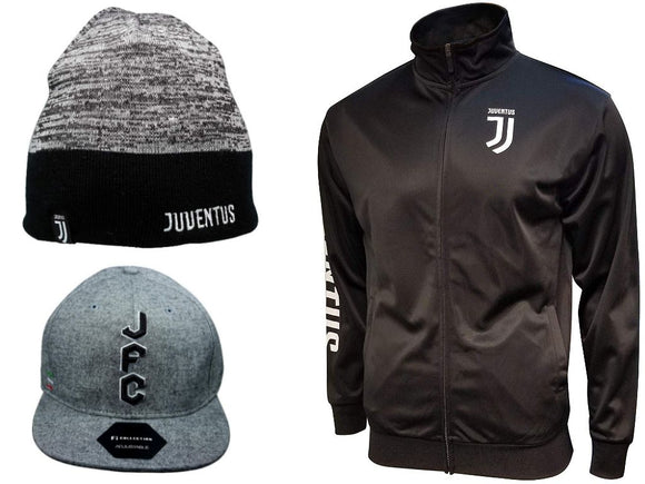 Icon Sports Juventus Soccer Jacket Beanie Cap 3 Items combo 07-1