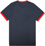 Icon Sports Official Licensed US Soccer USMNT Youth Kids Game Day Shirts Athletic Active Training Game Tee Top- Edge Warmup Navy