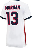 Icon Sports Official Licensed U.S. Soccer 4 Star USWNT Players Woman's Game Day Shirts Football Tee Top - Alex Morgan 13 Red