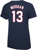 U.S. Soccer Federation USWNT Logo Adult T-Shirt Navy Logo 4 Star - Women Size - Morgan 13