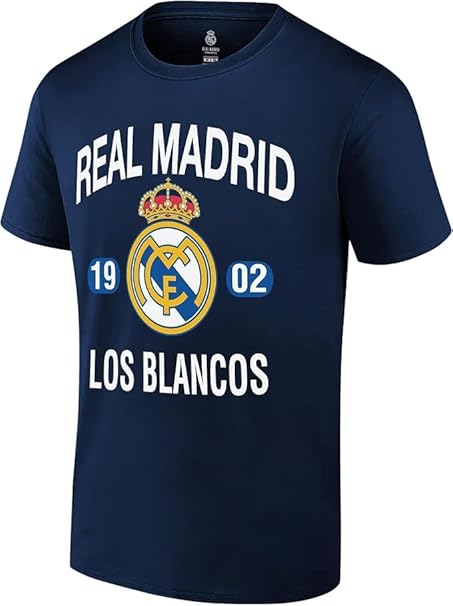 Real Madrid Official Licensed Soccer Tee Soccer T-Shirt - Navy 1902 version 2