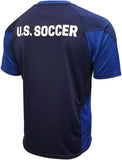 Icon Sports U.S. Soccer Federation USMNT Adult Game Day Soccer Jersey T-Shirt- Striker Navy