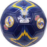 Real Madrid Authentic Official Licensed Soccer Ball Size 2 (Youth) - Navy with Yellow