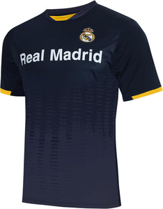 Real Madrid Officially Licensed Soccer Game Day Shirt Jersey-Like Inspired Shirt - Navy