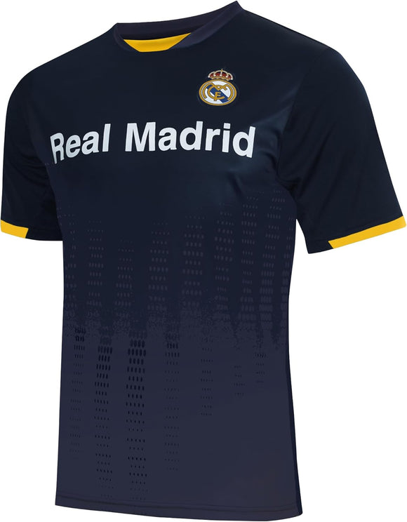 Real Madrid Officially Licensed Soccer Game Day Shirt Jersey-Like Inspired Shirt - Navy