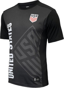 U.S. Soccer USMNT Adult Soccer Game Day Jersey-Inspired Shirt - Black