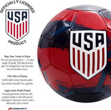 U.S Soccer Officially Licensed Regulation Size 5 Soccer Ball- Navy Brush