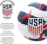 U.S Soccer Officially Licensed Regulation Size 5 Soccer Ball- White Brush