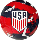 U.S Soccer Officially Licensed Regulation Size 5 Soccer Ball- Navy White Brush