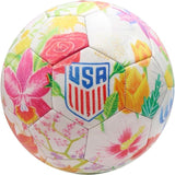 Officially Licensed U.S. Soccer Federation Size 5 Soccer Ball | Crayola & Fox Sport Collaberation Flower Ball by Elysa Garcia
