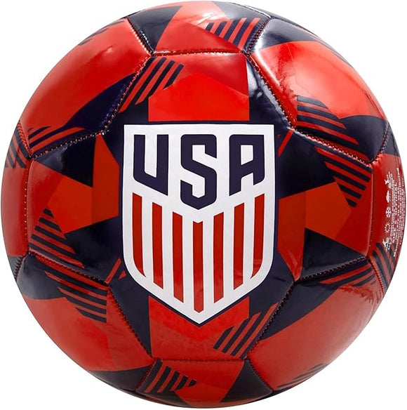 U.S Soccer Officially Licensed Regulation Size 5 Soccer Ball- Red Prism