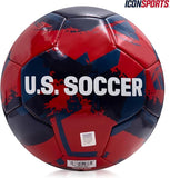 U.S Soccer Officially Licensed Regulation Size 5 Soccer Ball- Navy Brush