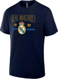 Real Madrid Official Licensed Soccer Tee Soccer T-Shirt - Navy 1902