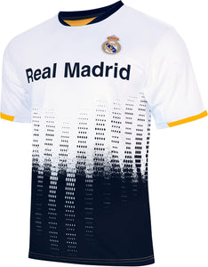 Real Madrid Officially Licensed Soccer Game Day Shirt Jersey-Like Inspired Shirt - White
