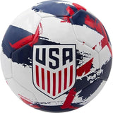 U.S Soccer Officially Licensed Regulation Size 5 Soccer Ball- White Brush