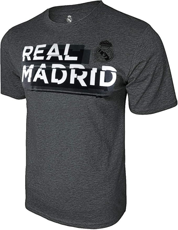 Real Madrid Official Licensed Soccer Tee Soccer T-Shirt - Grey