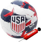 U.S Soccer Officially Licensed Regulation Size 5 Soccer Ball- White Brush