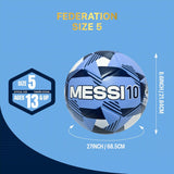 Argentina National Football Team Soccer Ball Officially Licensed Ball Size 5 Ball - Messi 10 Light Blue Home Color Style 1