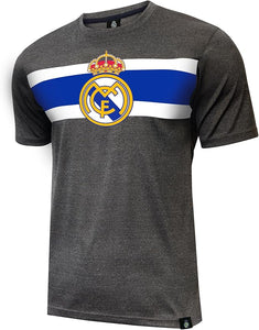 Real Madrid Officially Licensed International Football Club Soccer T-Shirt – Grey