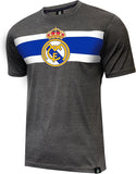 Real Madrid Officially Licensed International Football Club Soccer T-Shirt – Grey