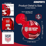 U.S Soccer Officially Licensed Regulation Size 5 Soccer Ball- Red Pop Art