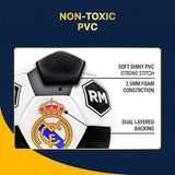 2025 Real Madrid Soccer Ball Officially Licensed Player Ball Size 5 (Shiny Fabric) RMCF White