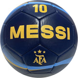 Argentina National Football Team Soccer Ball Officially Licensed Ball Size 5 Ball - Messi 10 Navy Version