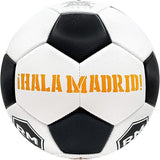 2025 Real Madrid Soccer Ball Officially Licensed Player Ball Size 5 (Shiny Fabric) RMCF White