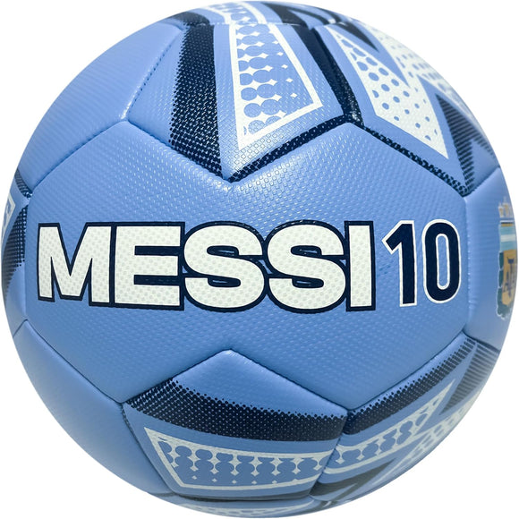 Argentina National Football Team Soccer Ball Officially Licensed Ball Size 5 Ball - Messi 10 Light Blue Home Color Style 2