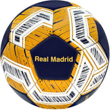2025 Real Madrid Soccer Ball Officially Licensed Player Ball Size 5 (Shiny Fabric) Orange Black