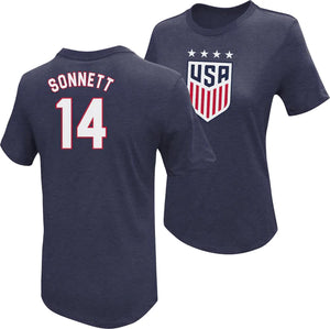 EMILY SONNETT USWNT UNISEX 4 STAR T-SHIRT