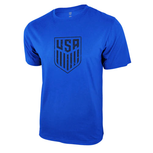 U.S. SOCCER USMNT ADULT DISTRESSED SOLID LOGO T-SHIRT