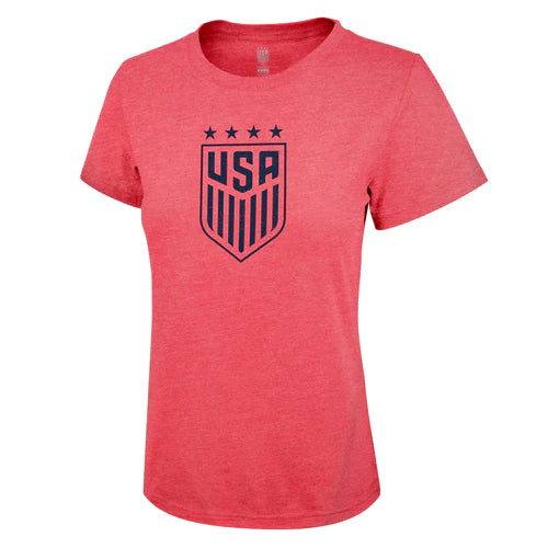 U.S. SOCCER USWNT UNISEX DISTRESSED 4 STAR T-SHIRT