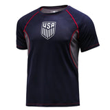 U.S. SOCCER MEN'S LIGHTWEIGHT POLYESTER EXERCISE T-SHIRT