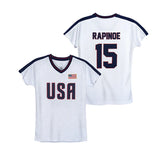 USWNTPA MEGAN RAPINOE GIRL'S USA GAME DAY SHIRT