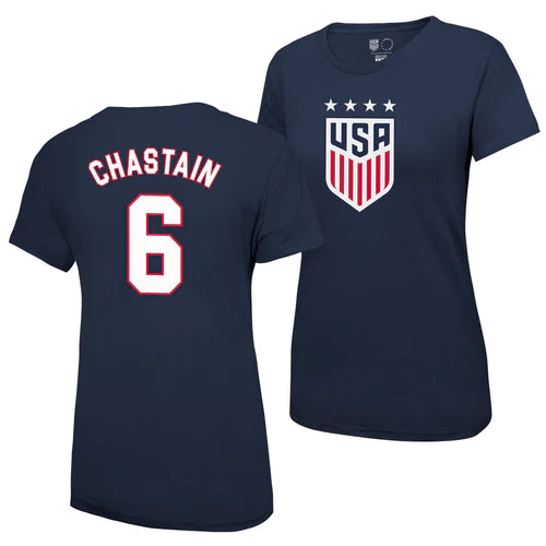 BRANDI CHASTAIN 1999 USWNT WOMEN'S 4 STAR T-SHIRT