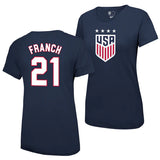 ADRIANNA FRANCH USWNT WOMEN'S 4 STAR T-SHIRT