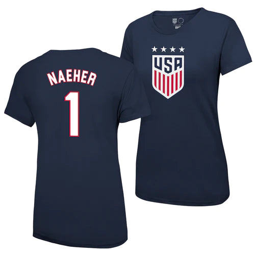 ALYSSA NAEHER USWNT WOMEN'S 4 STAR T-SHIRT