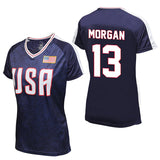 USWNTPA ALEX MORGAN WOMEN'S USA NAVY GAME DAY SHIRT