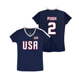 USWNTPA MALLORY PUGH GIRL'S USA GAME DAY SHIRT