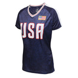 USWNTPA ALEX MORGAN WOMEN'S USA NAVY GAME DAY SHIRT